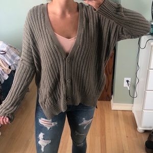 Button Down Knit Sweater